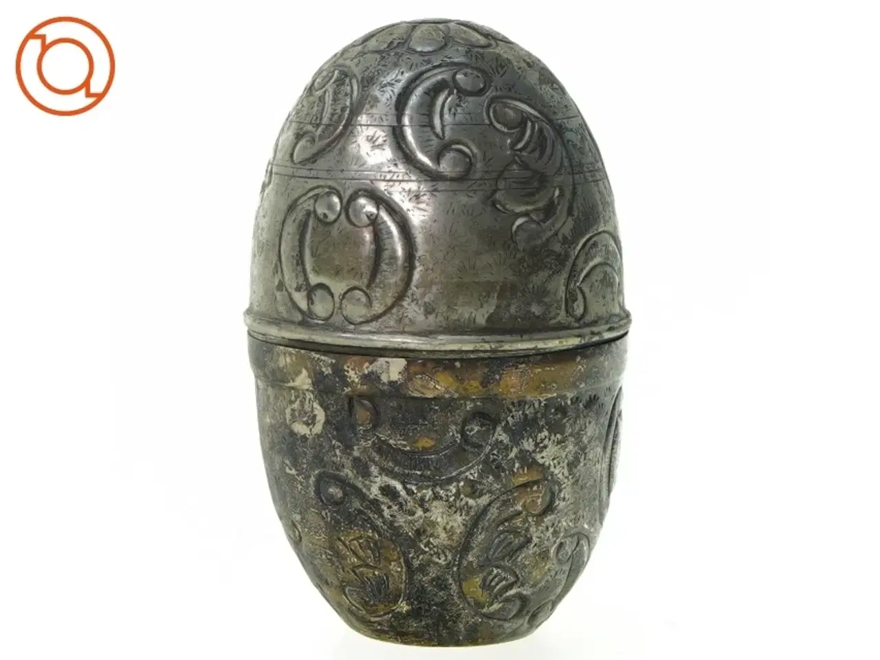 Billede 1 - Metal æg (str. 14 x 8 cm)