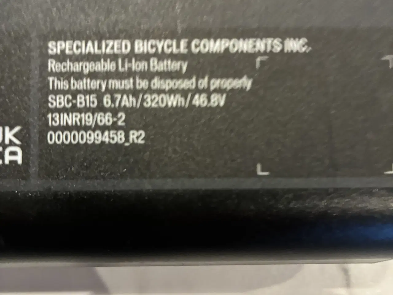 Billede 4 - Specialized Turbo SL Batteri, 320Wh sælges.