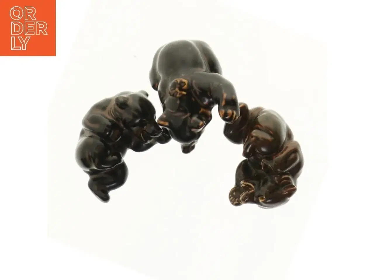 Billede 2 - Keramiske bjørnefigurer (str. 7 cm)