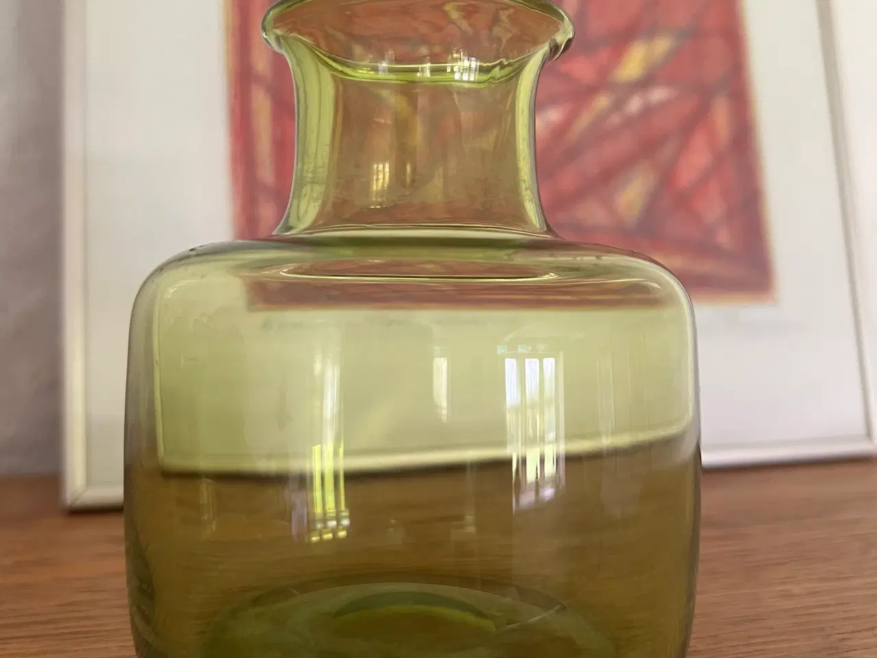 Billede 2 - Holmegaard Majgrøn vase