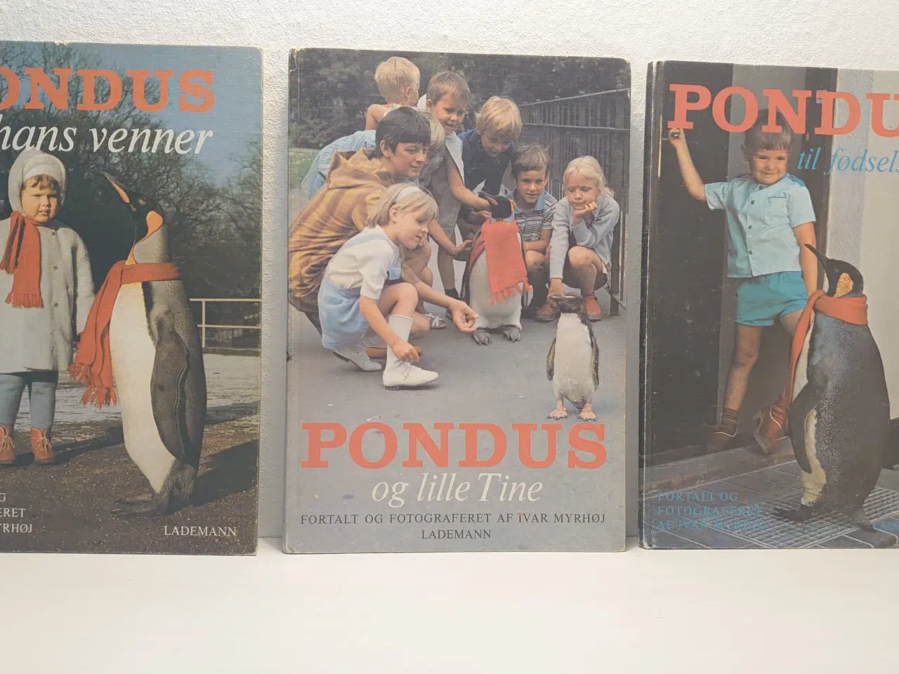 Billede 1 - Ivar Myrhøj: 3 Pondus bøger. 1. udg. fra 1967-69.
