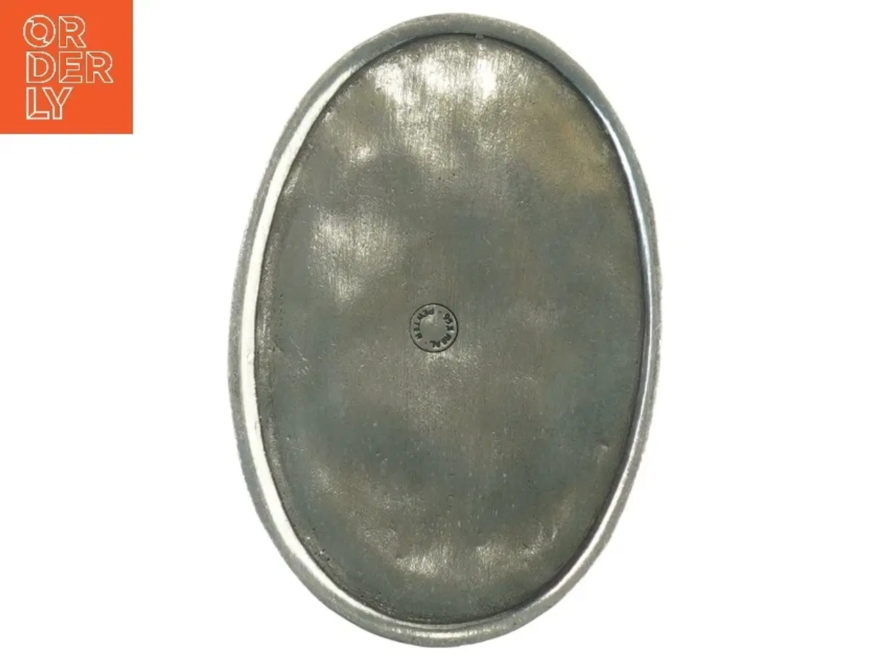 Billede 6 - Oval metalæske med låg (str. 13,5x9x6 cm)