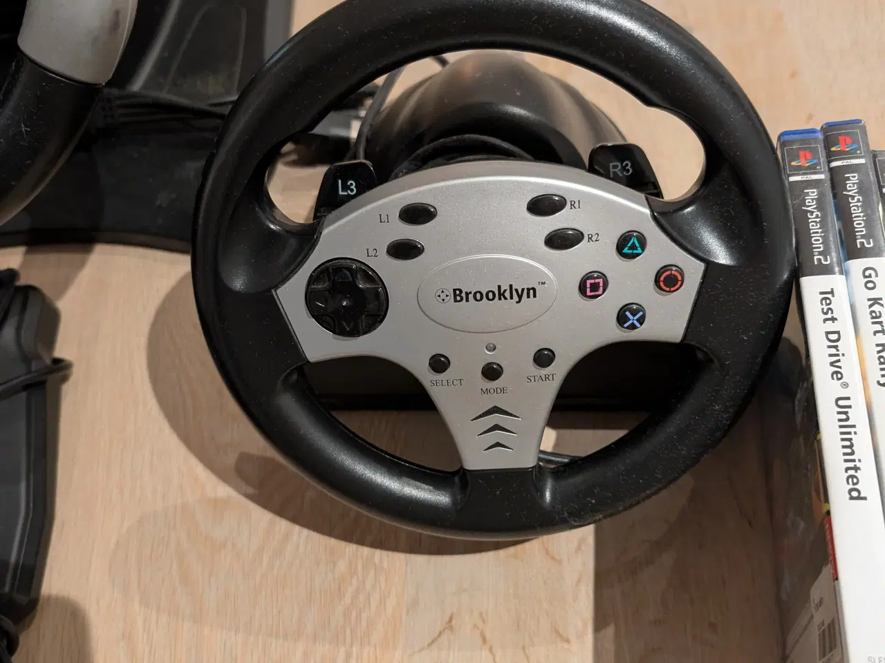 Billede 6 - ps1 rat, pedaler og håndbremse + 6 spil