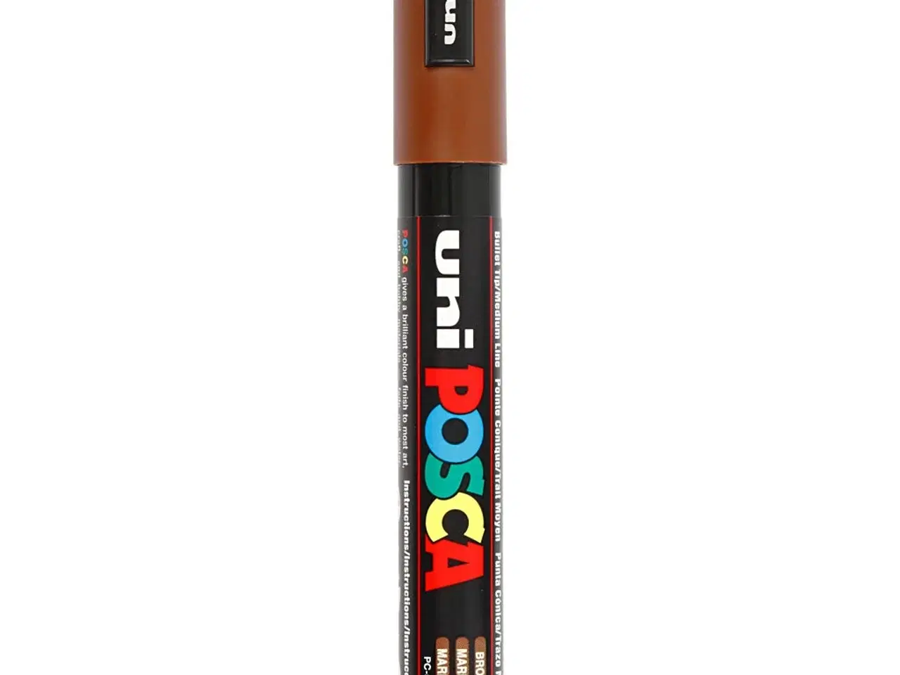 Billede 1 - Posca Tusch, PC-5M, streg 2,5 mm, medium, brun, 1 stk.