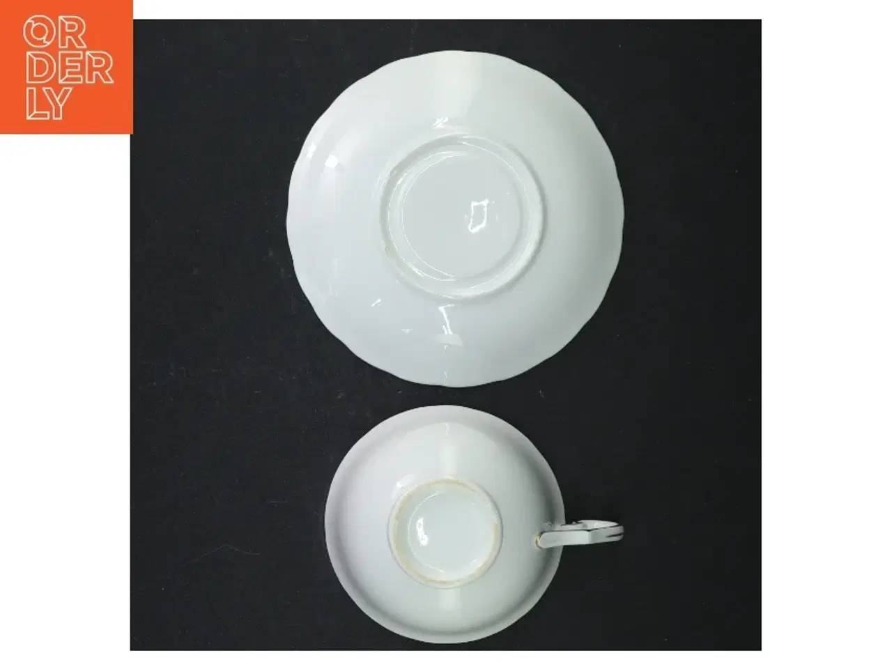 Billede 6 - Porcelænskop og underkop sæt med guldkant