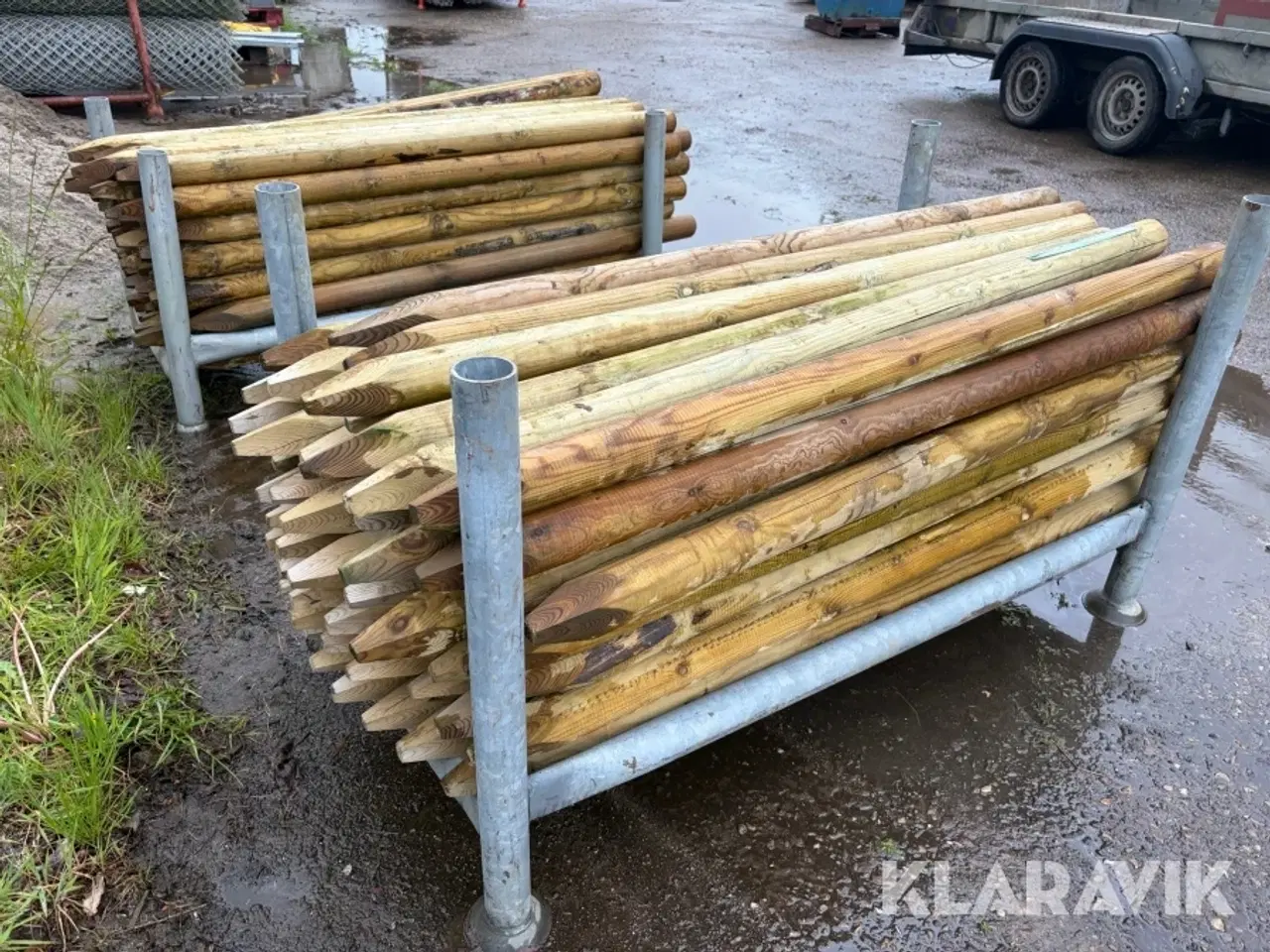 Billede 4 - Hegnspæle cirka 125 styk 7x150 cm