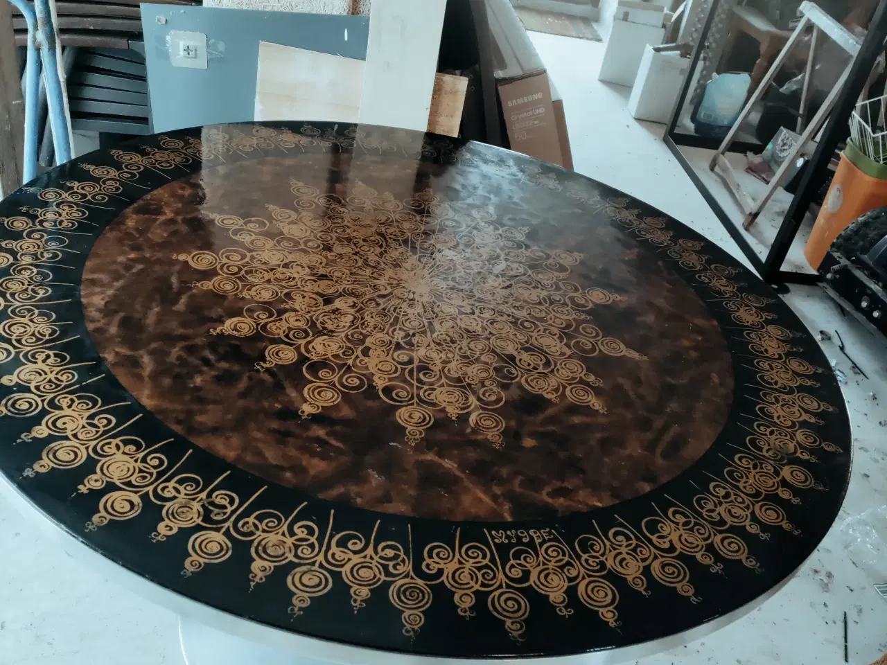 Billede 2 - Bjørn Wiinblad Myggen rund bord 118 cm Ø 69 cm høj