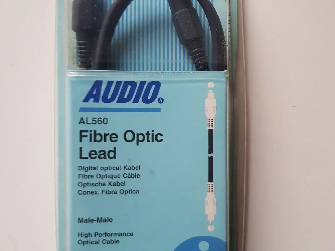 Billede 2 - Optisk kabel 1m , Display port han til HDMI hun