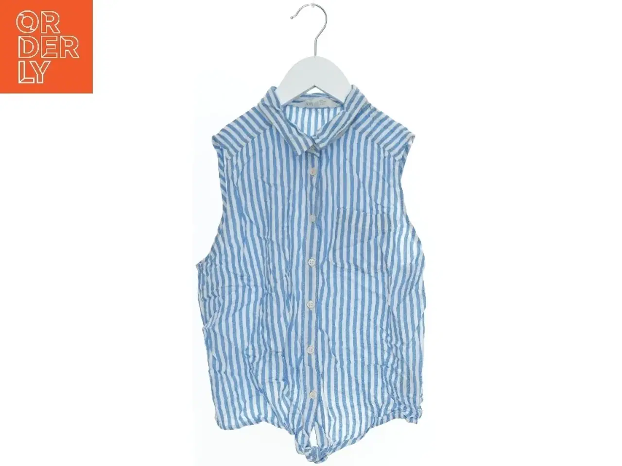 Billede 1 - Ærmeløs skjorte med vertikale striber fra H&M (str. 170)