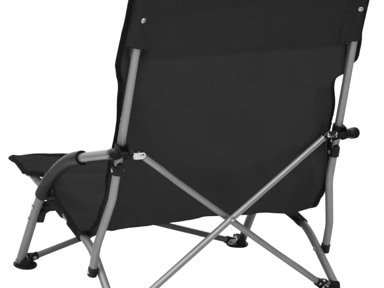 Billede 5 - Foldbare strandstole 2 stk. stof sort