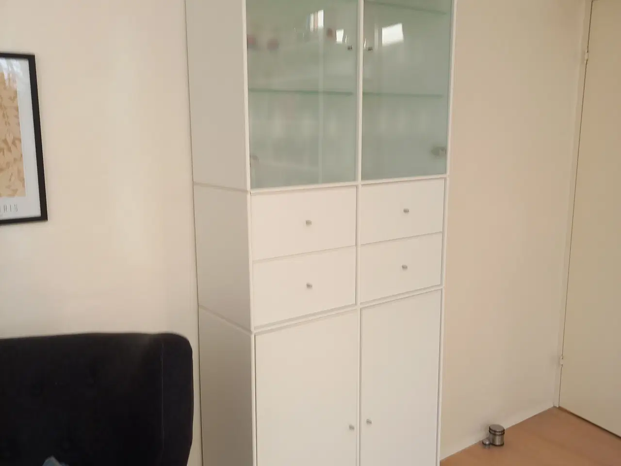 Billede 2 - Quadrant glasvitrineskab i hvid