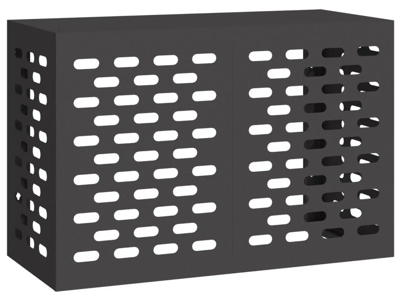 Billede 2 - Air Conditioner Cover Sort 90 x 40 x 60 cm Stål