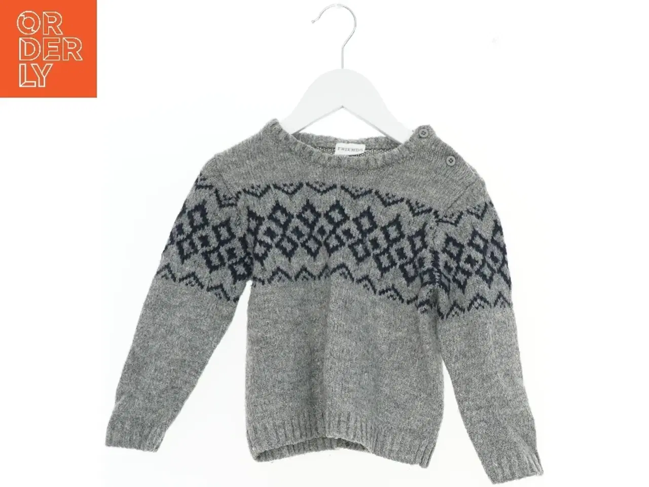 Billede 1 - Striktrøje med mønster fra Friends (str. 98)