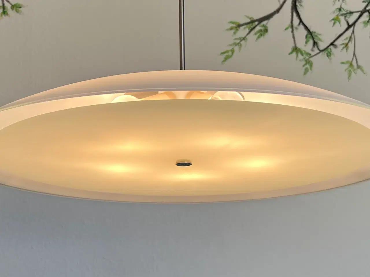 Billede 2 - Spisebordslampe i glas m. dæmper