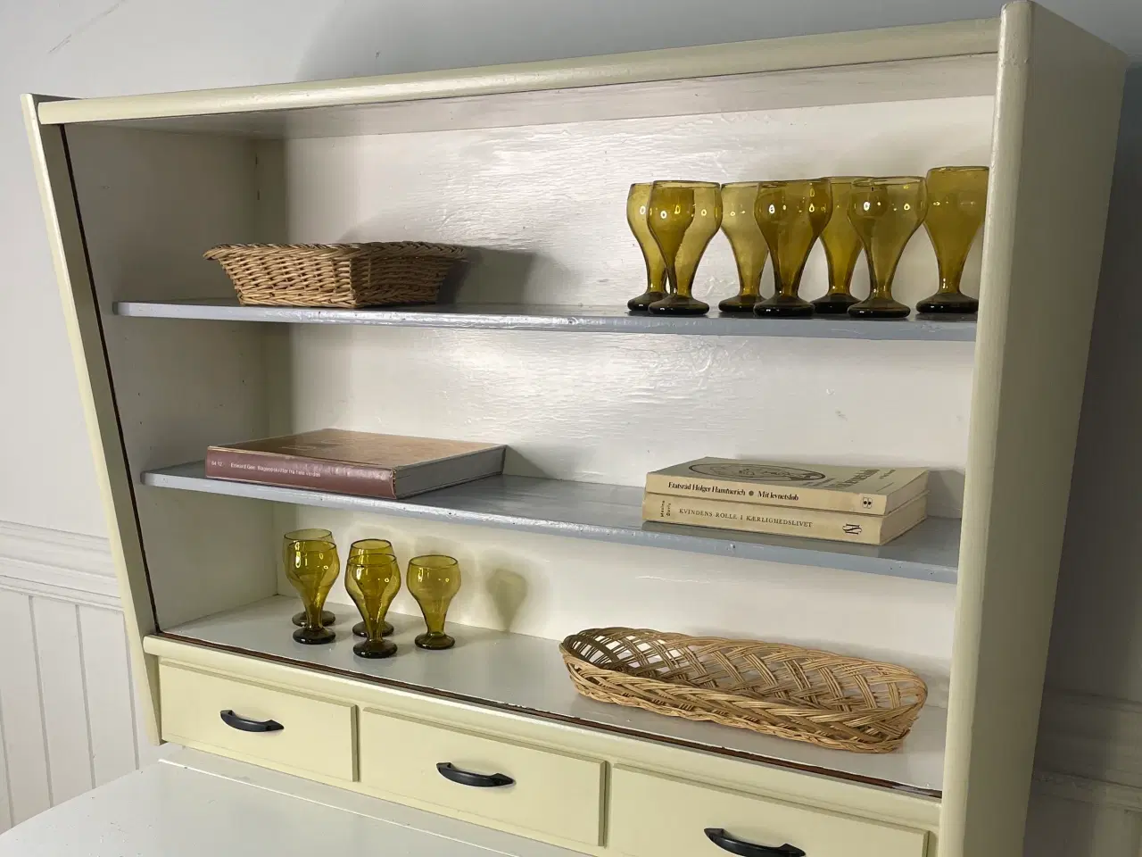 Billede 2 - Københavnerskab med gult glas