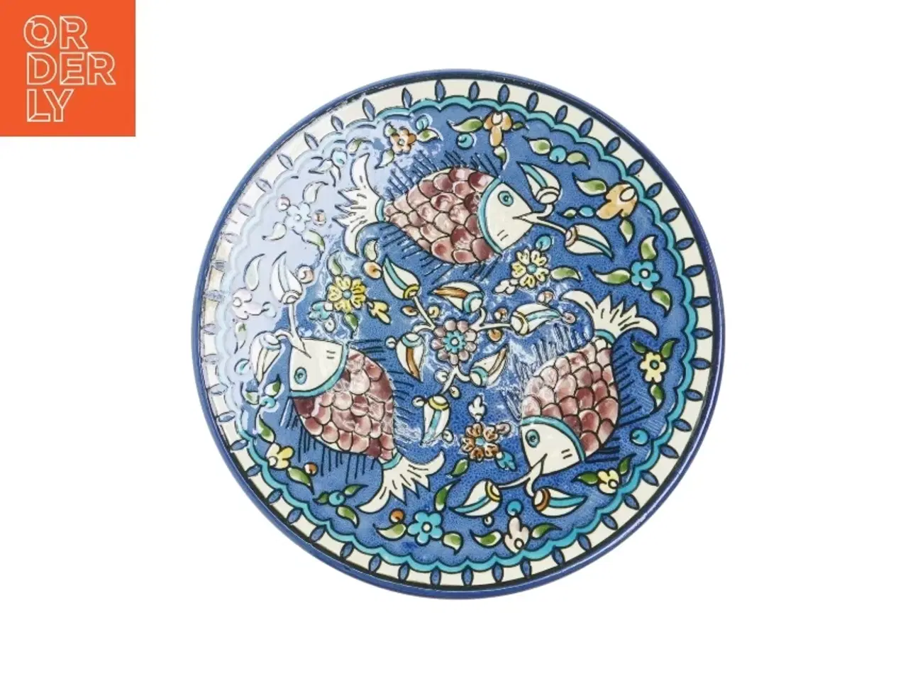 Billede 1 - Platte/fad med fisk (str. 27,5 cm)