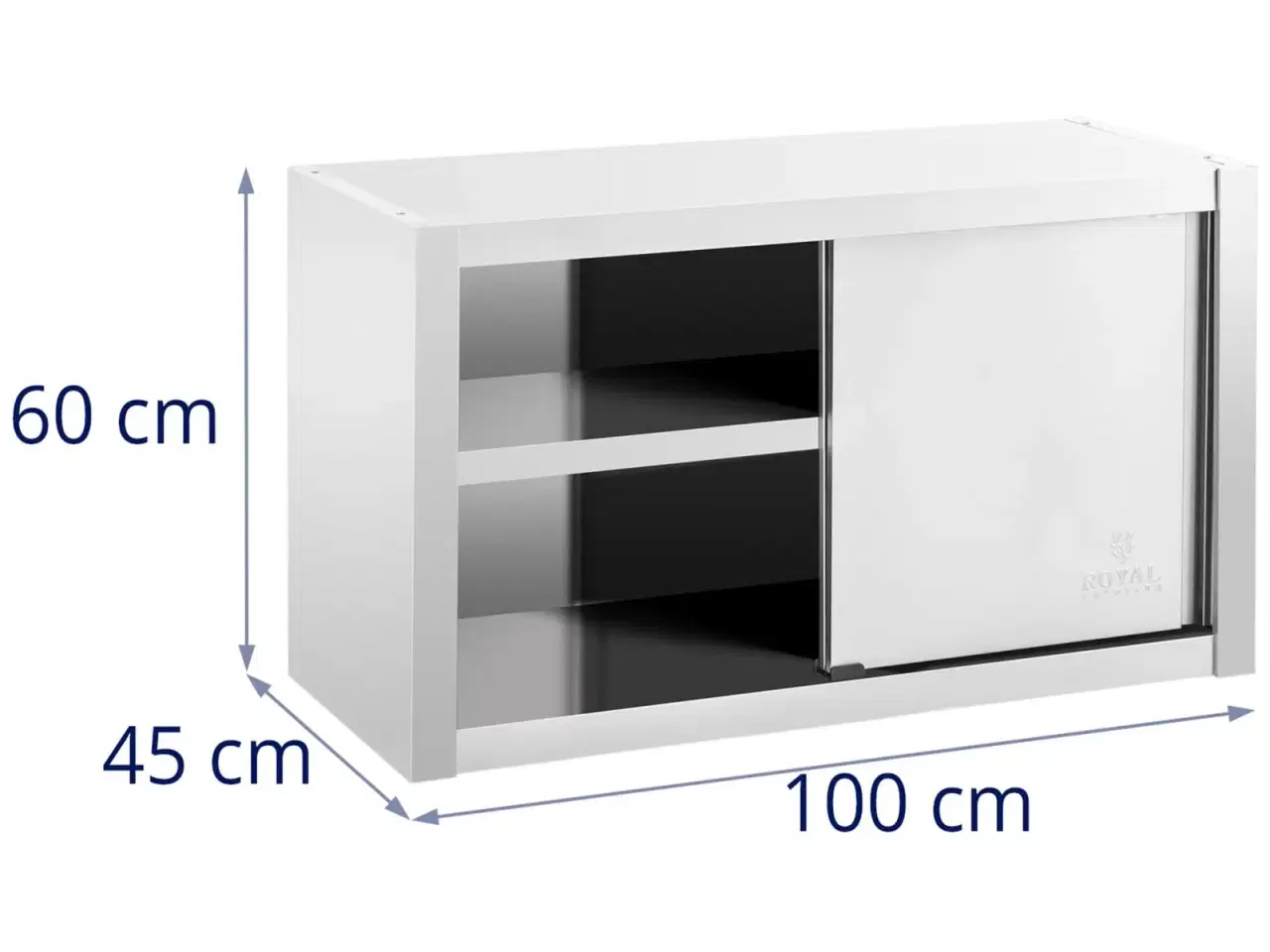 Billede 6 - Vægskab i Rustfrit Stål – 100 x 45 x 60 cm