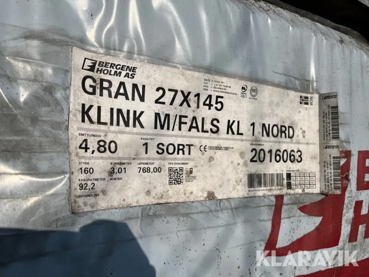 Billede 7 - Klinkbeklædning Bergene Holm Gran 768 løbemeter