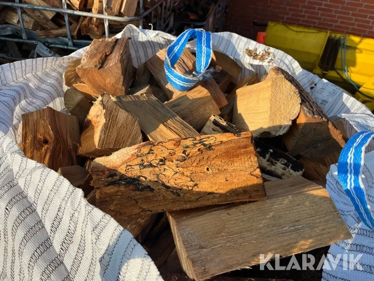 Billede 6 - Kløvet brænde ask i bigbag - 1 styk
