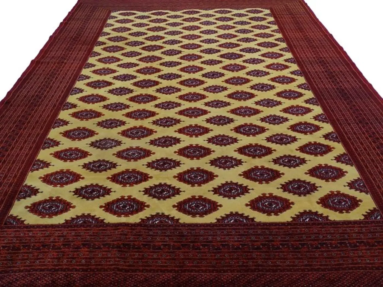 Billede 16 - Pakistansk håndknyttet Buchara tæppe - Certifikat