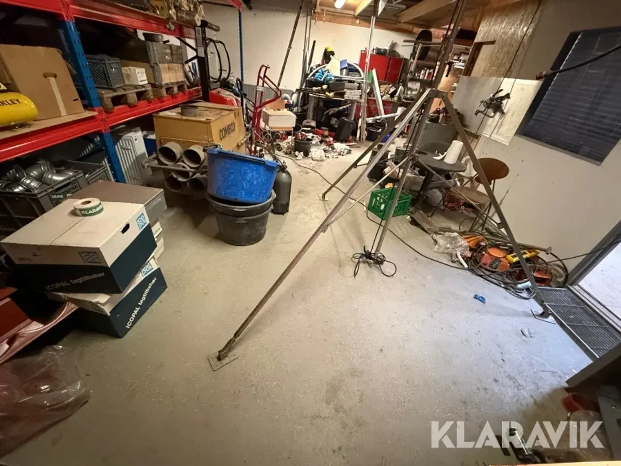 Billede 5 - Arbejdsprojektører på teleskopstativer 2 styk