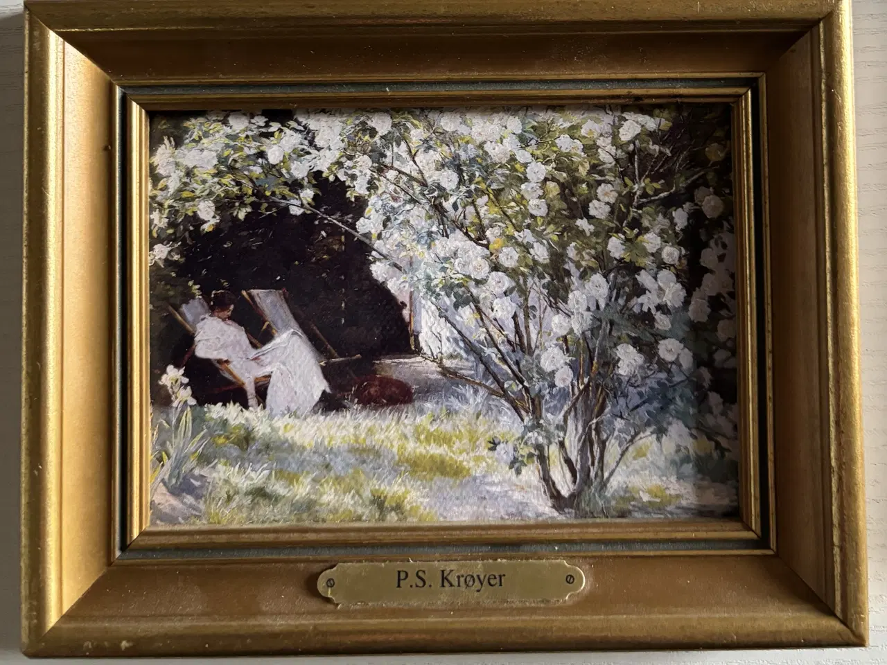 Billede 3 - Malerier/Lærredstryk miniature P.S. Krøyer
