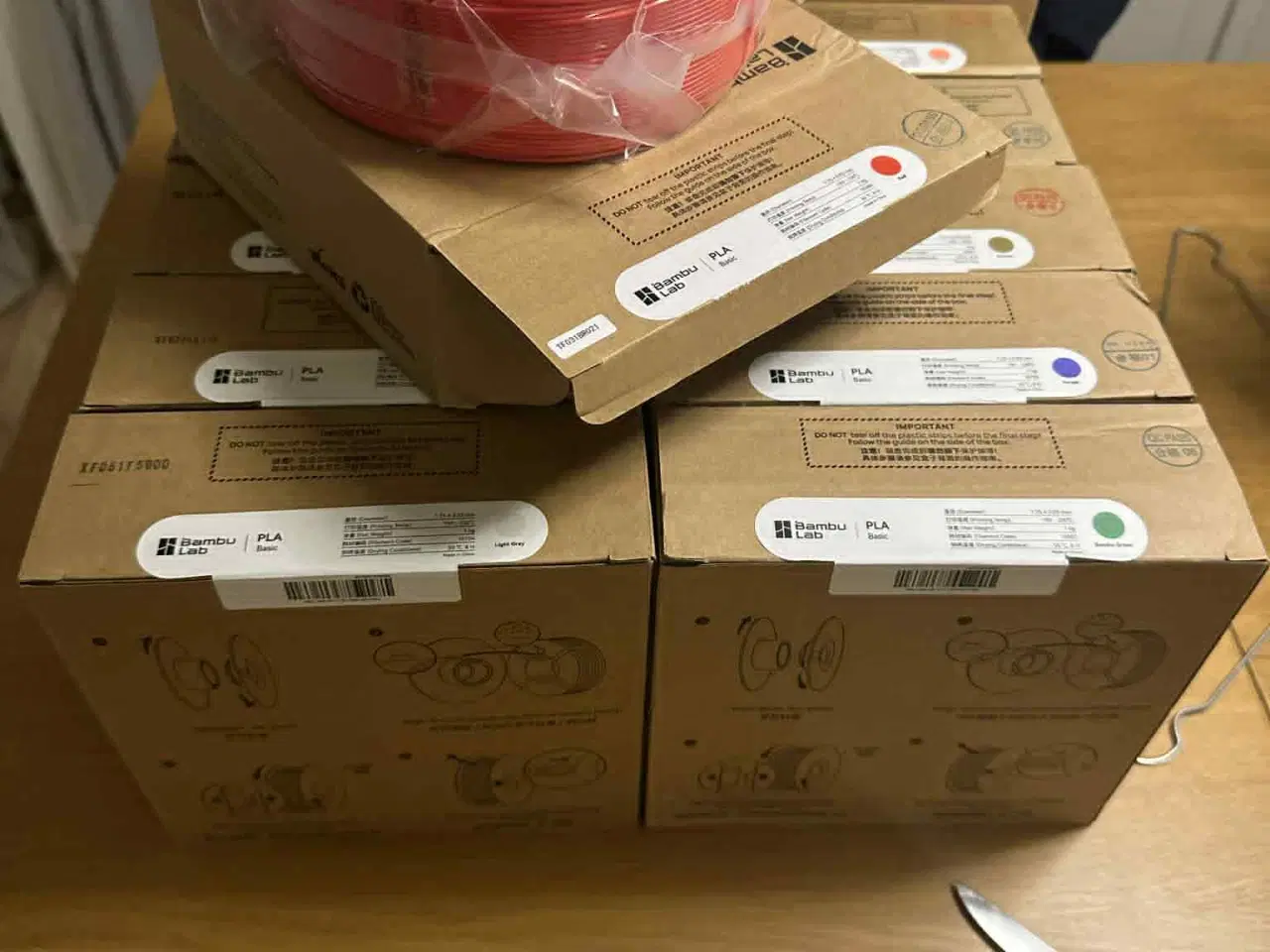 Billede 1 - Sælger nye Bambu Lab PLA-filamenter (1 kg spoler) 