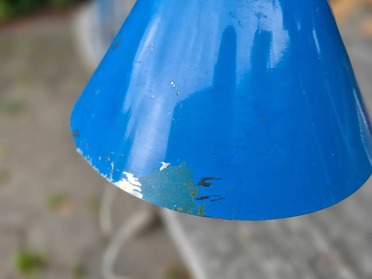 Billede 5 - Blå arkitektlampe med rustikt udtryk