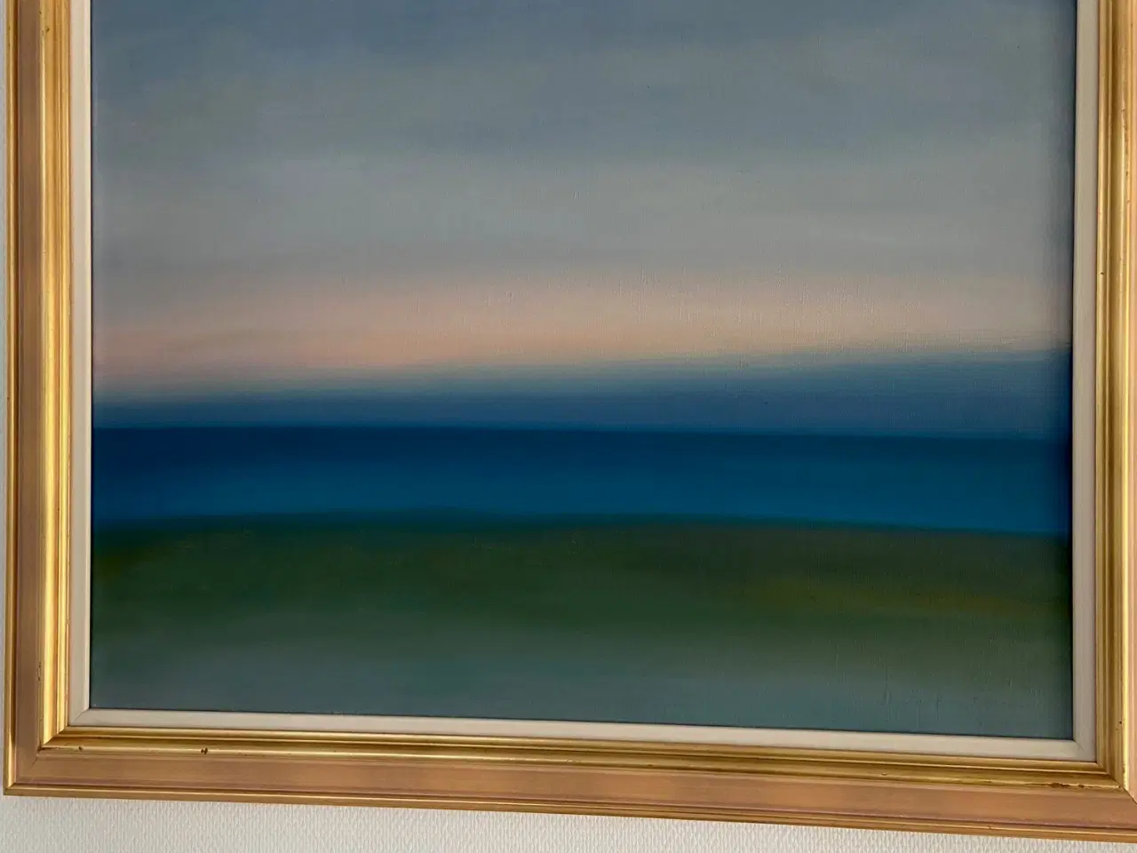 Billede 1 - Aften ved havet maleri af Knud Kristensen