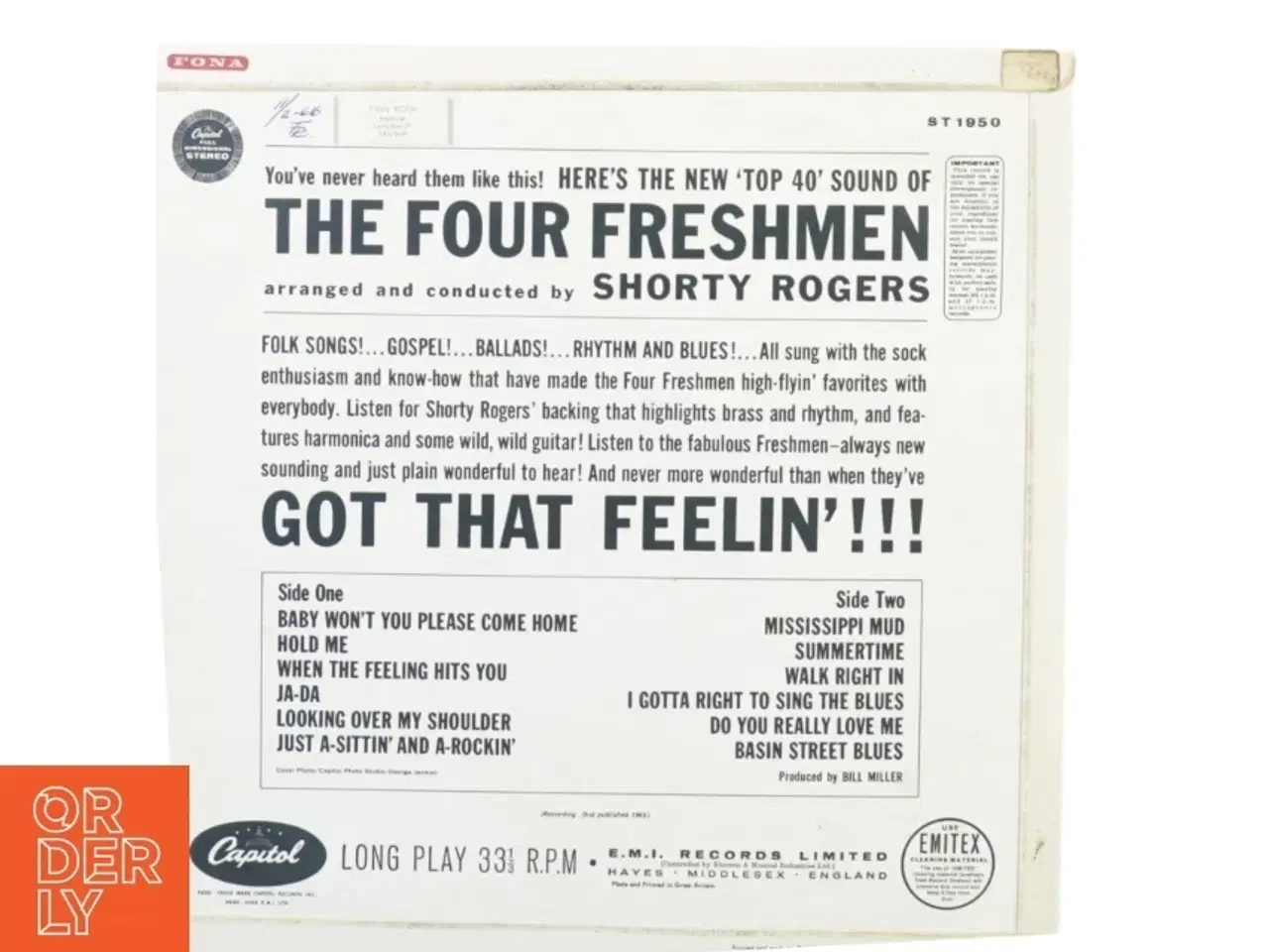 Billede 3 - The four freshmen, Got that feelin&#180; fra Carl Records (str. 30 cm)