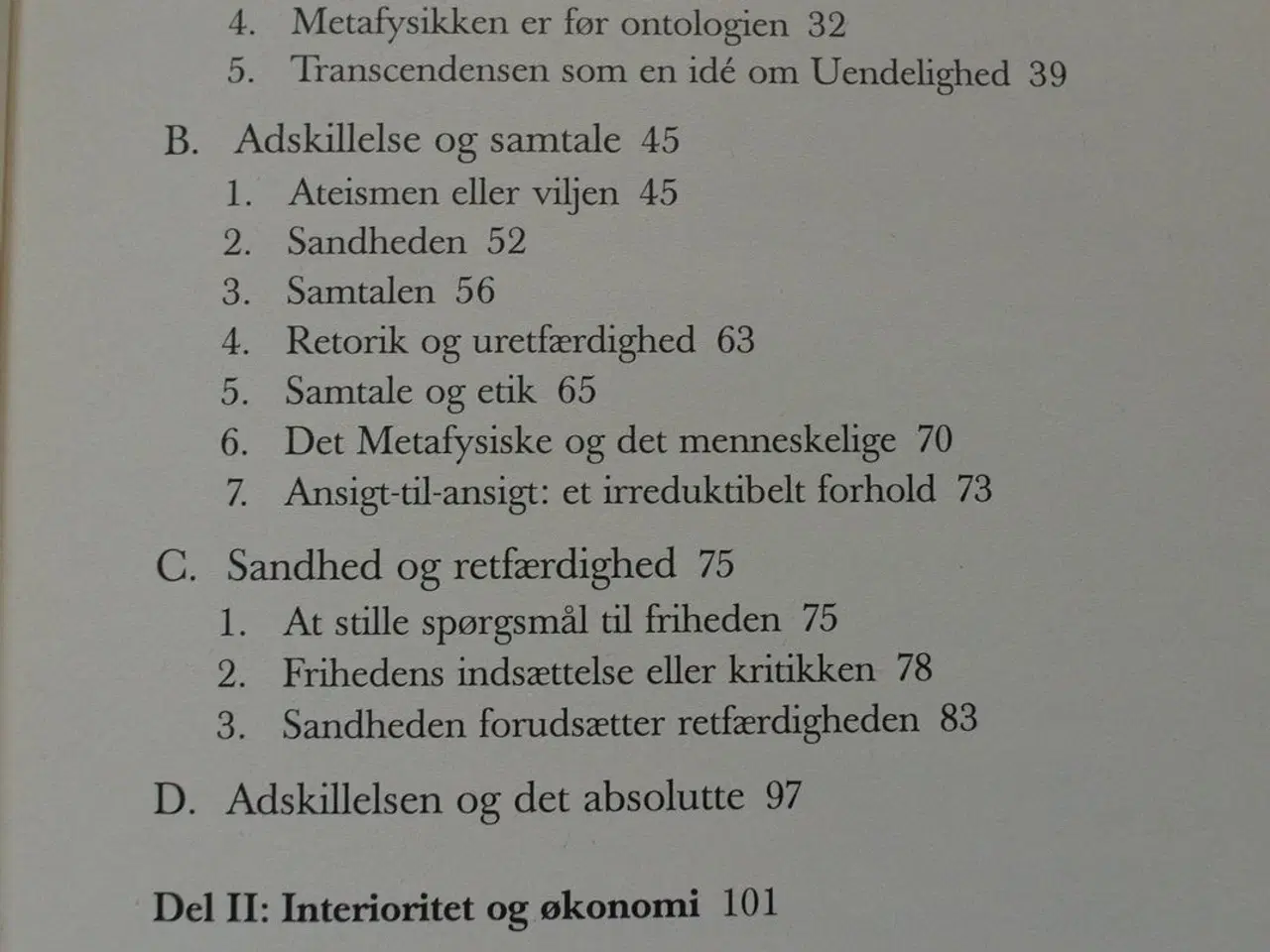 Billede 2 - totalitet og uendelighed -et essay om exterioriten