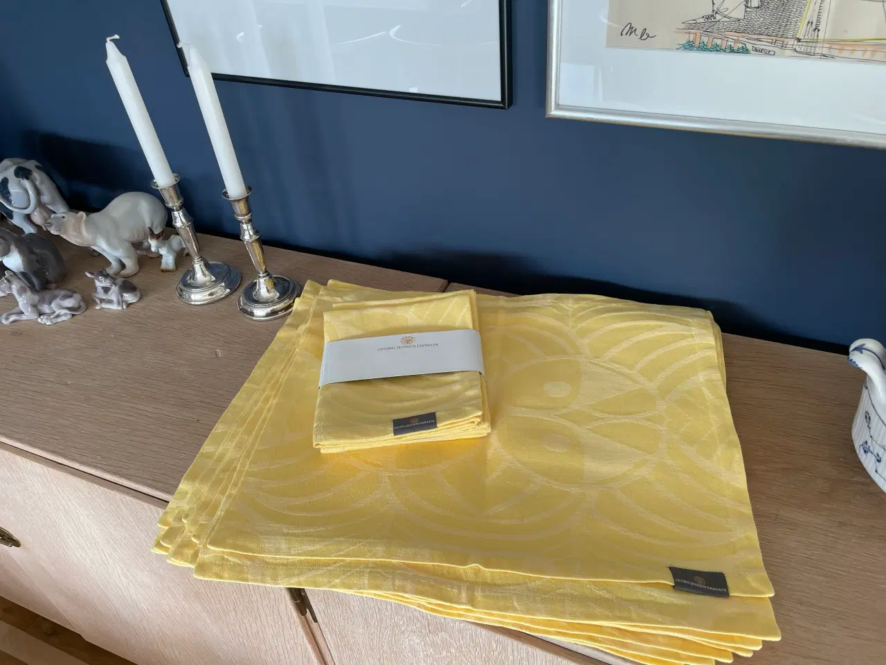 Billede 1 - Georg Jensen damask påske dækkeservietter 
