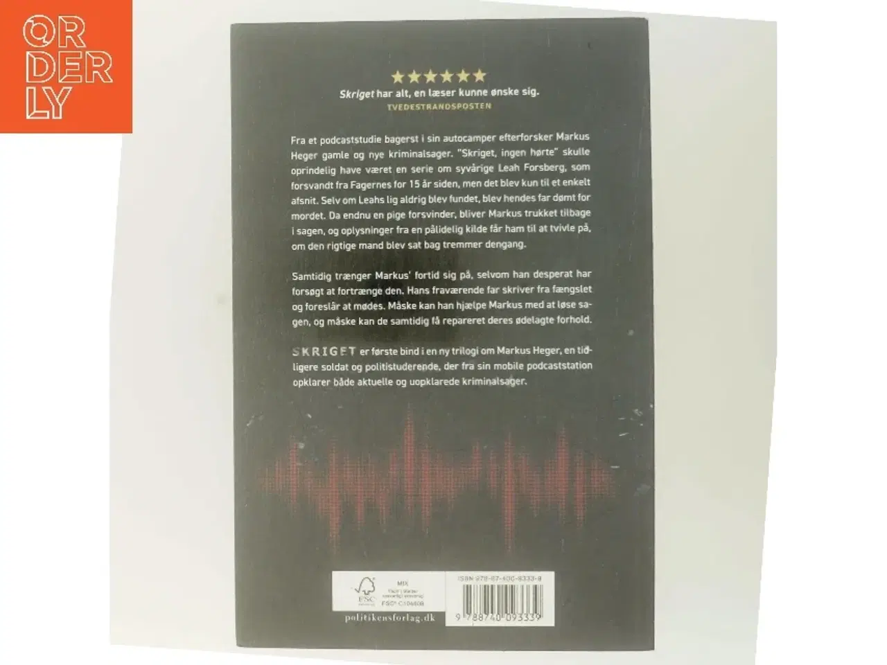 Billede 3 - Skriget af Jørn Lier Horst (Bog)