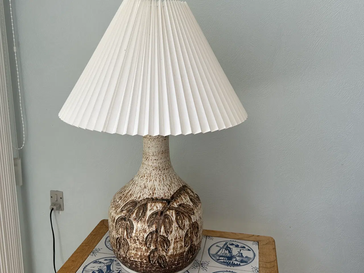 Billede 1 - Søholm keramik lampe m/skærm