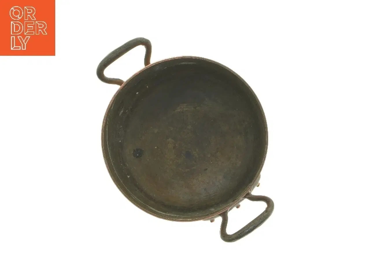 Billede 3 - Kobbergryde med sorte håndtag (str. Ø 20x12 cm)