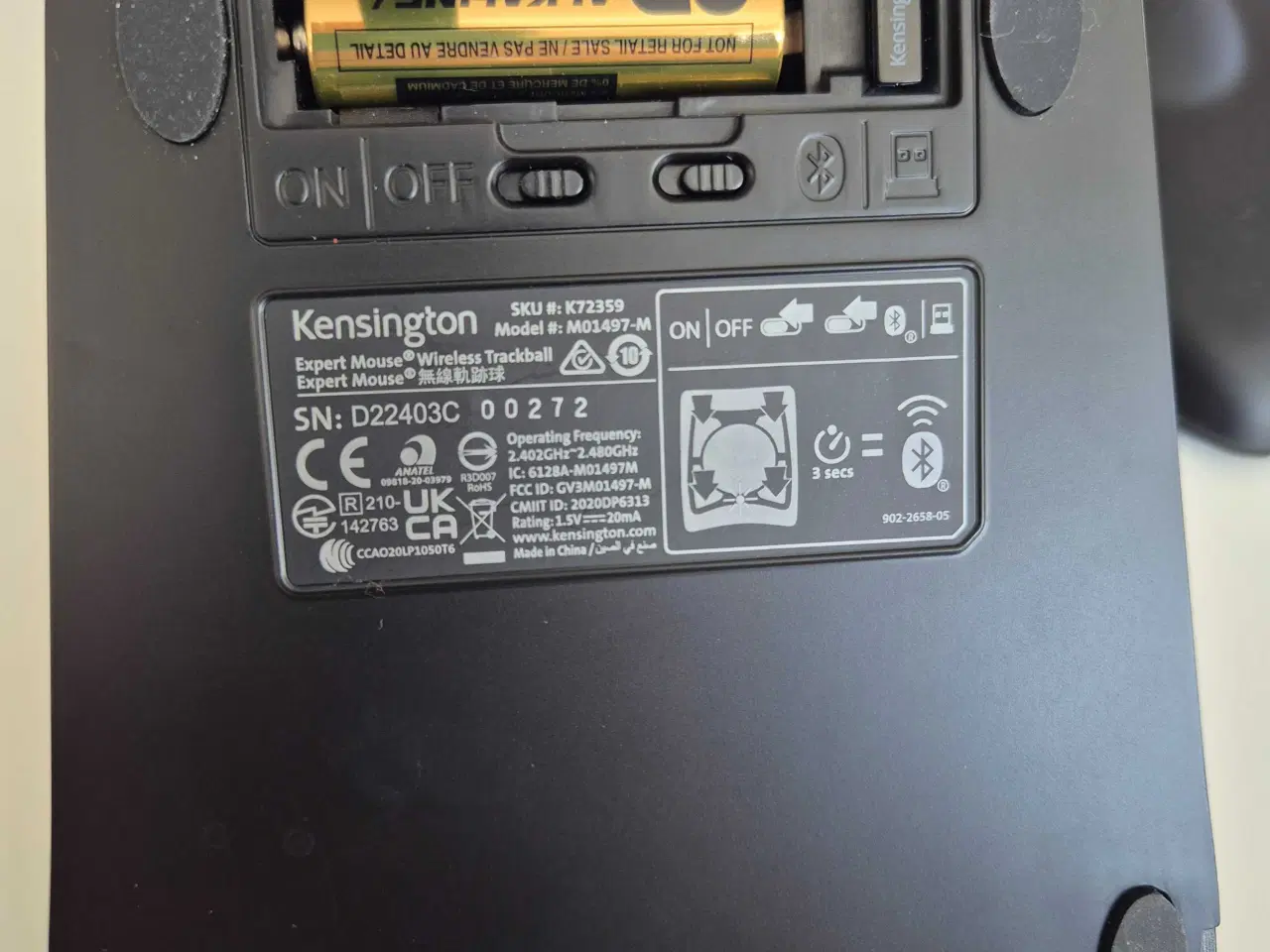 Billede 2 - Kensington Trackball Expert Mouse