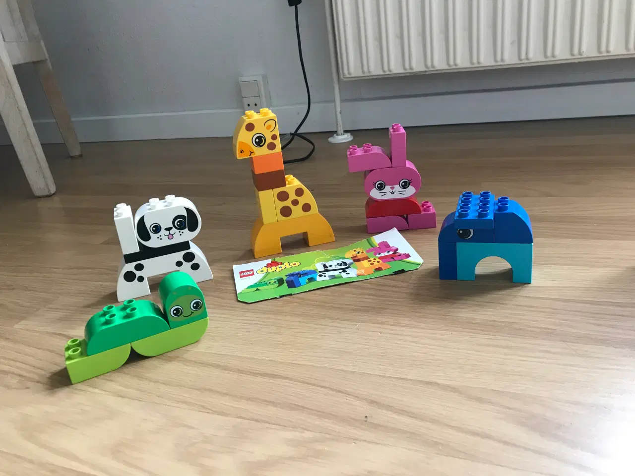 Billede 3 - Tæl til 10, lægebil og 5 søde dyr i lego dublo