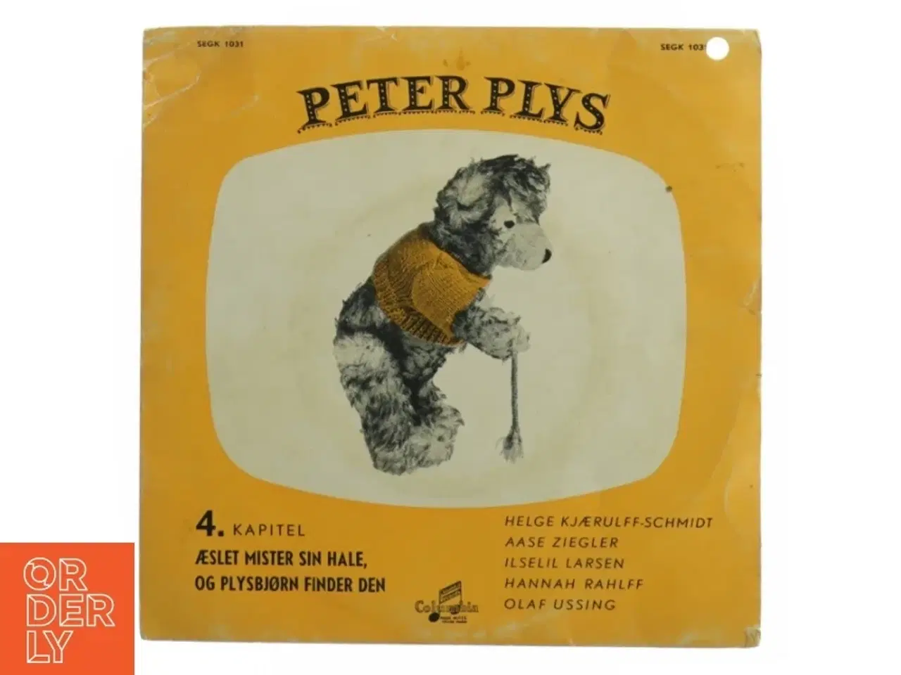 Billede 1 - Peter Plys Grammofonplade (str. 18 x 18 cm)