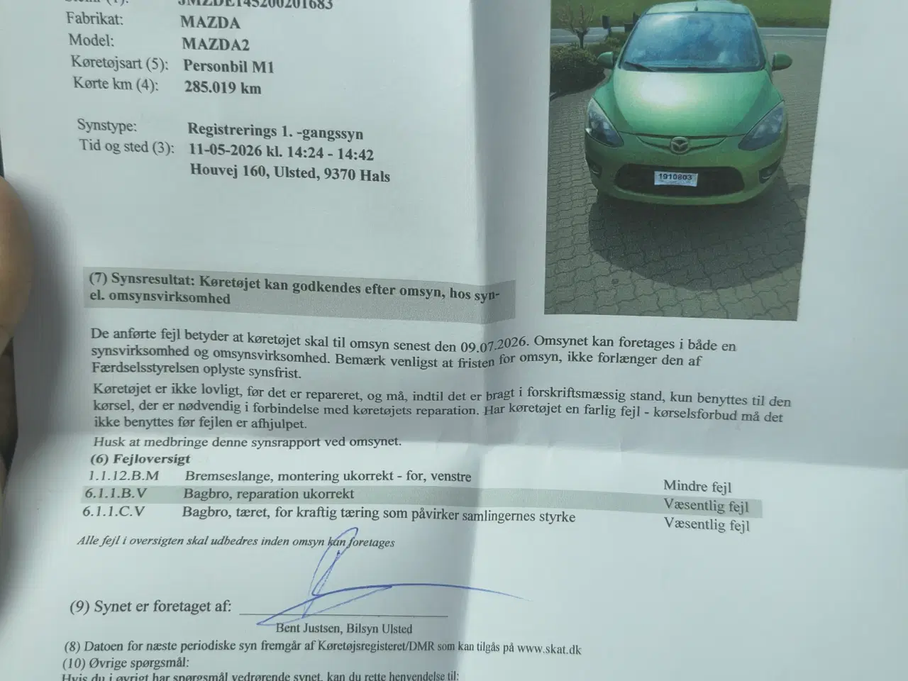Billede 6 - MAZDA 2 1,5 sport skal til omsyn bagbro skiftes
