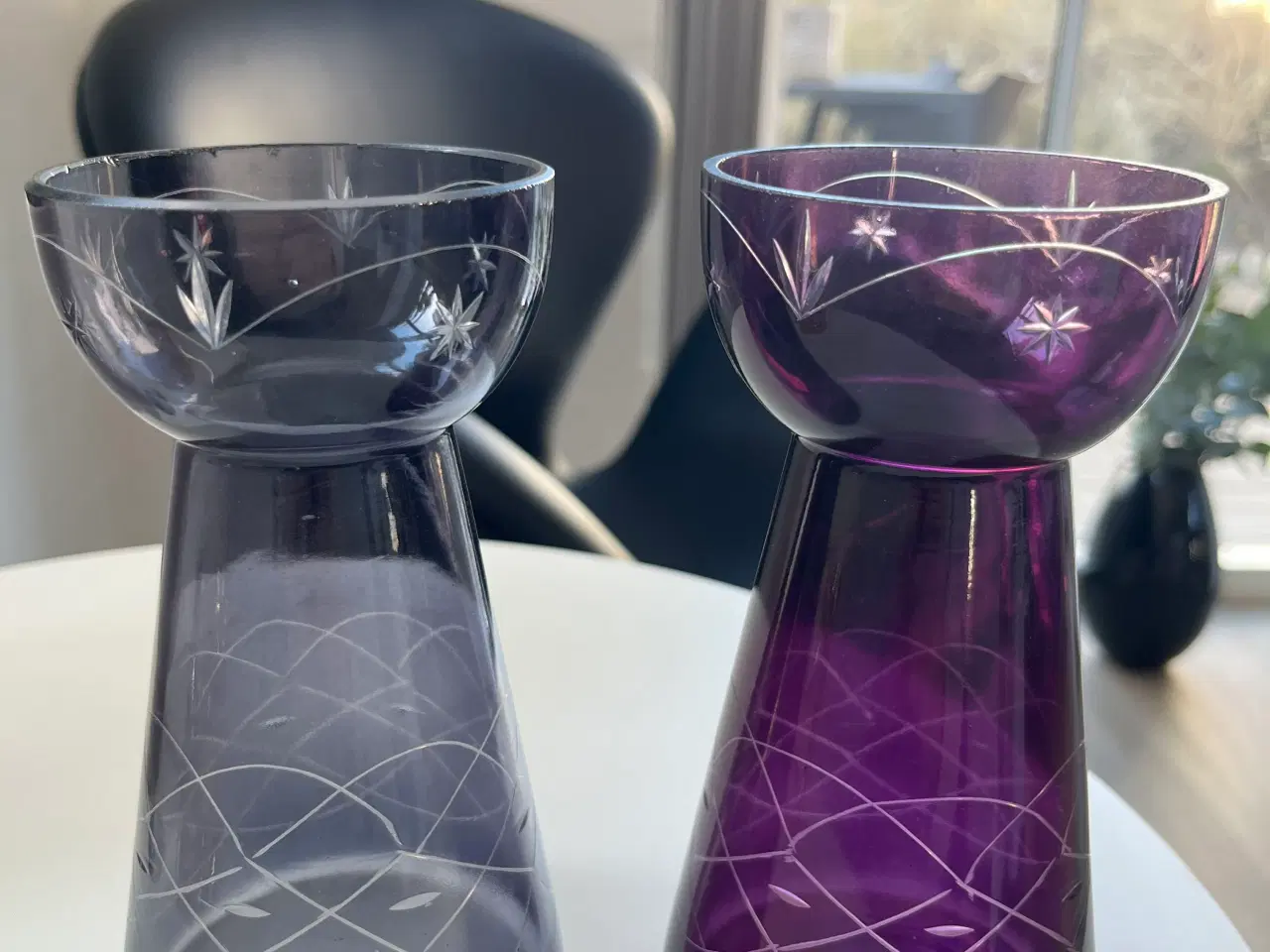 Billede 2 - 2 Antikke hyacintglas