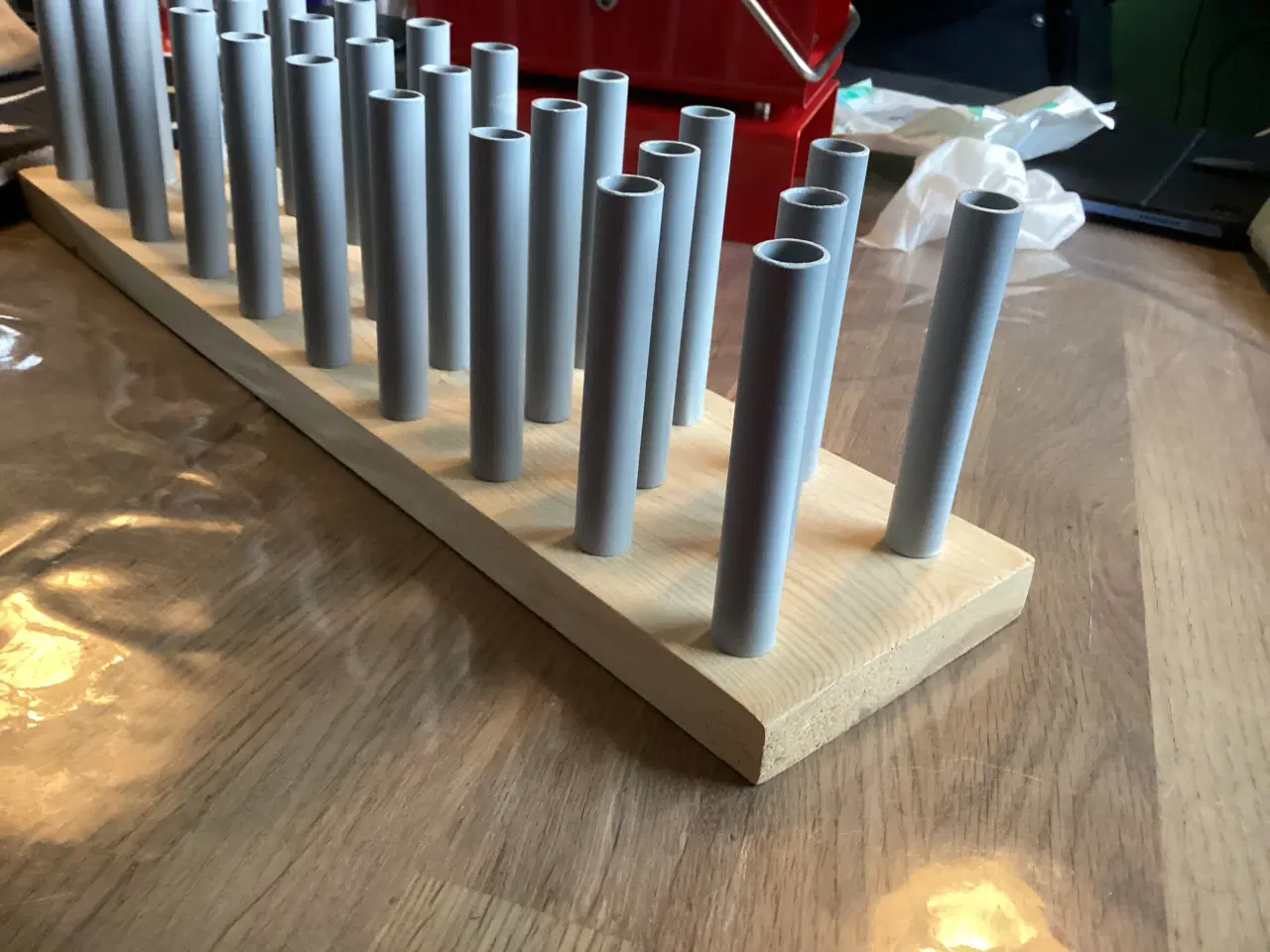 Billede 6 - Stor garnholder i træ