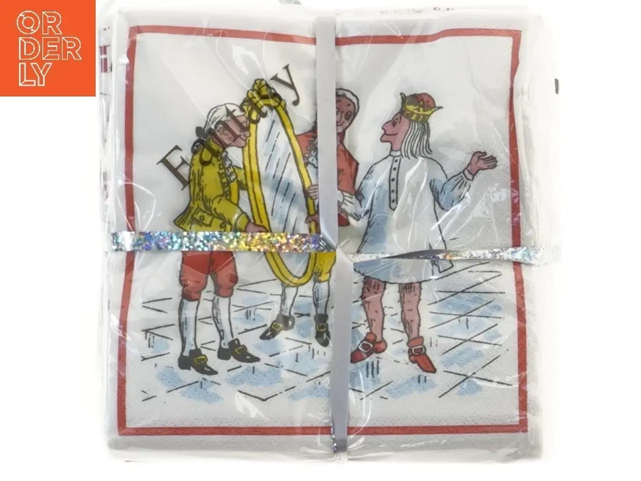 Billede 1 - Servietter med eventyrillustrationer (str. 16x16 cm)