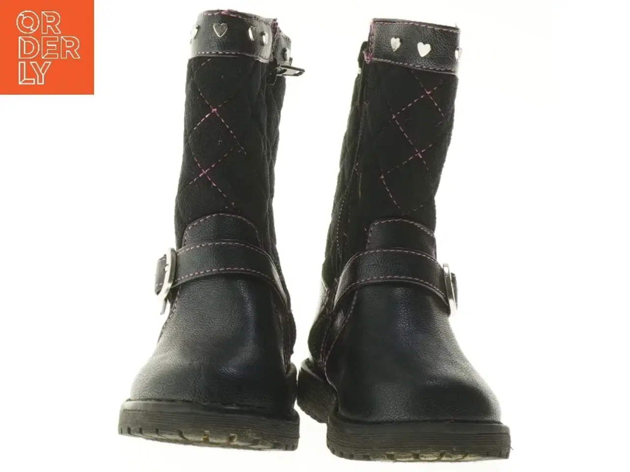 Billede 4 - Børnestøvler med hjerter fra Girl (str. 6 )