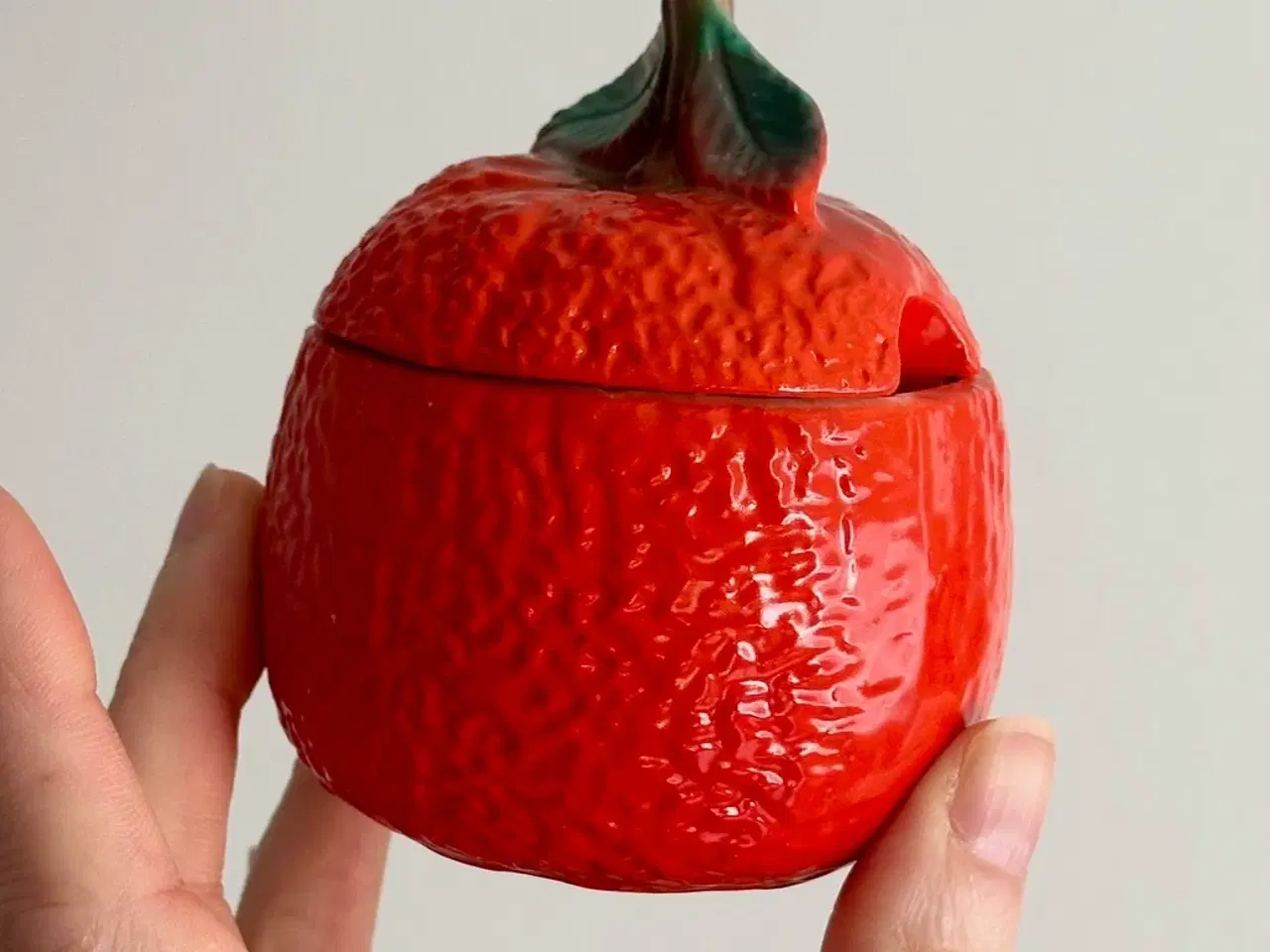 Billede 4 - Lågkrukke, appelsin