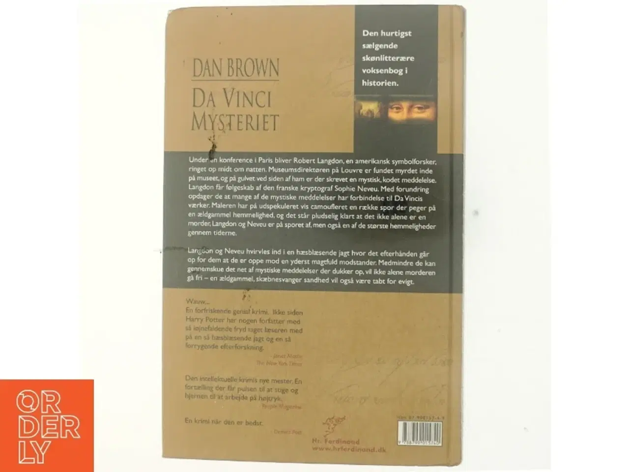 Billede 3 - Da Vinci Mysteriet af Dan Brown (Bog)