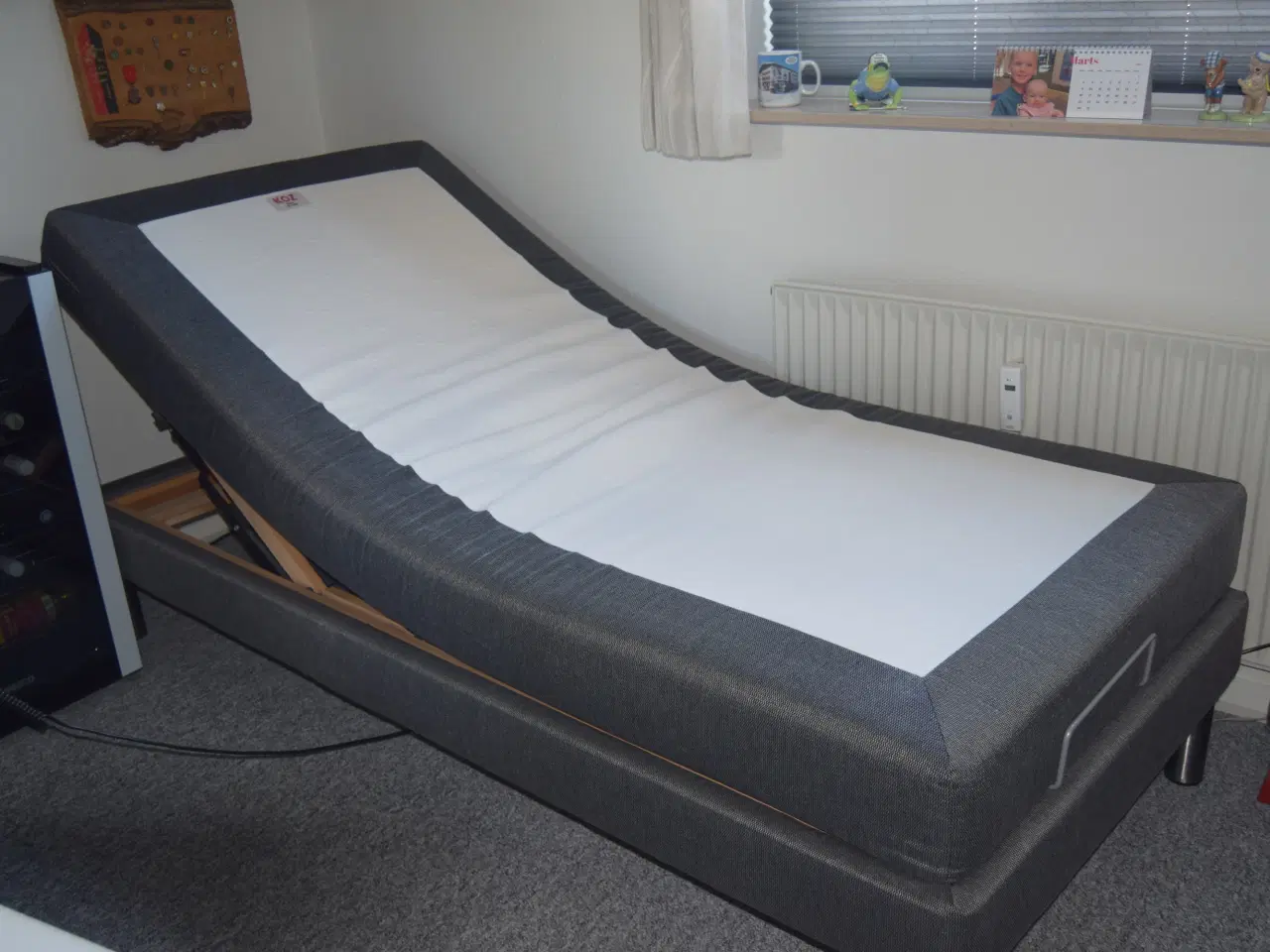 Billede 1 - Elevationsseng m. topmadras