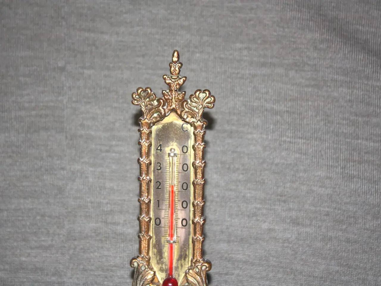Billede 3 - Metal termometer stempel Daniel Møller Højde 15 cm