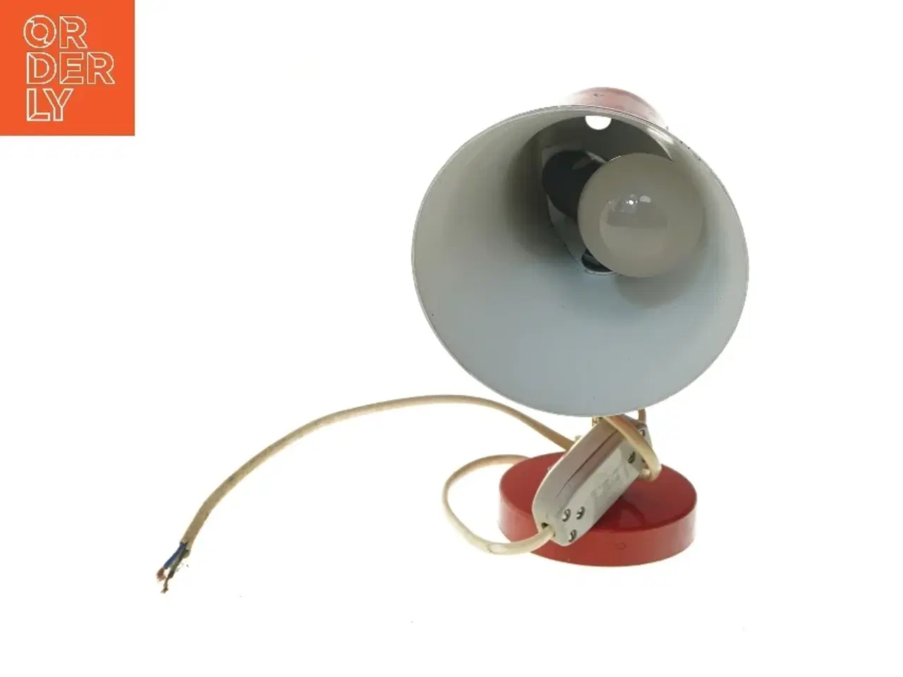 Billede 3 - Retro rød væglampe (str. 20 cm)