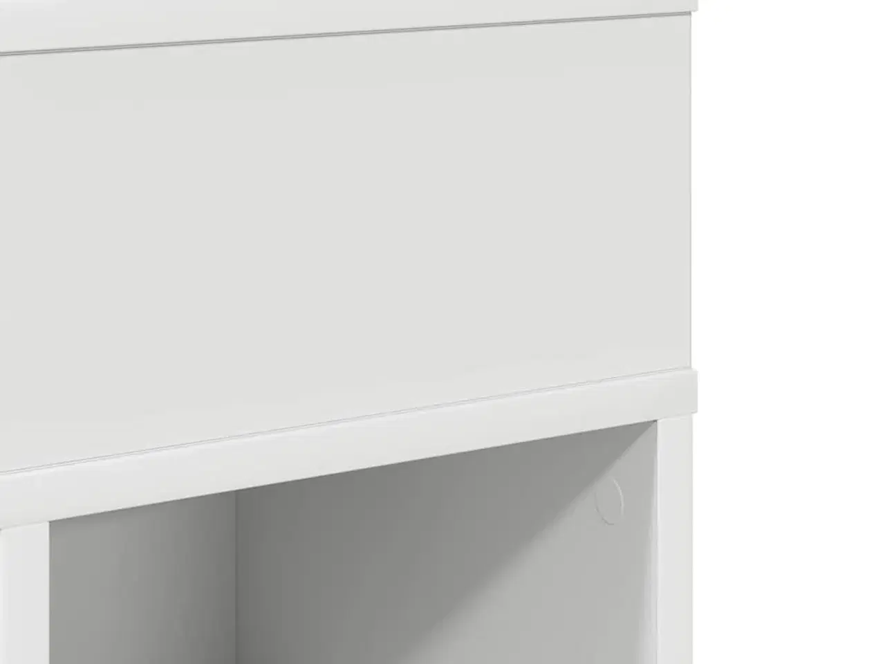 Billede 9 - Sengebord med skuffe 25x31x66 cm hvid