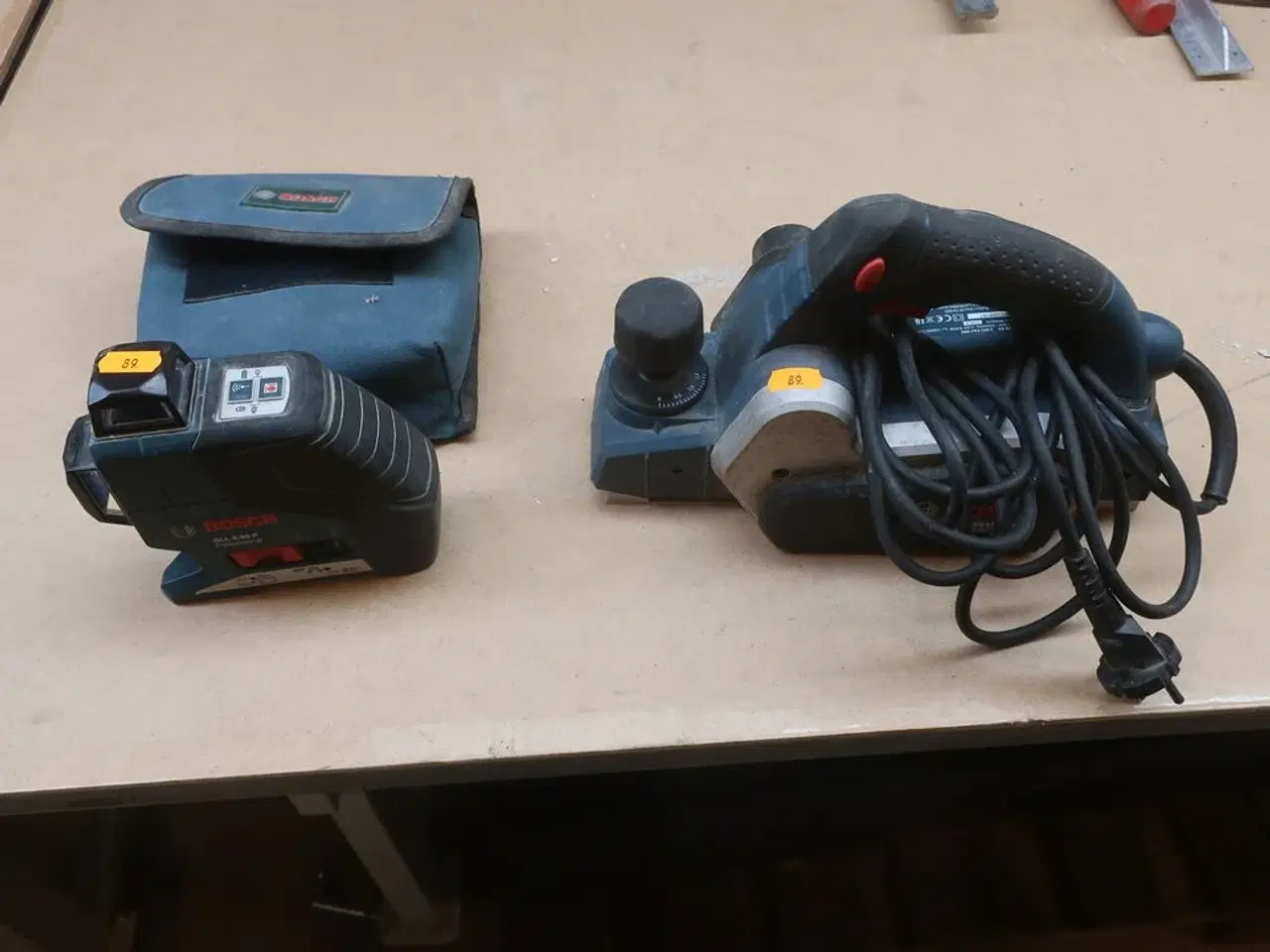 Billede 1 - Laseropmåler, Elhøvl mv. BOSCH Model: GHO 16-82, GLL 3-80 P